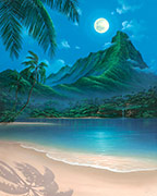 seascape painting moonlit dream
